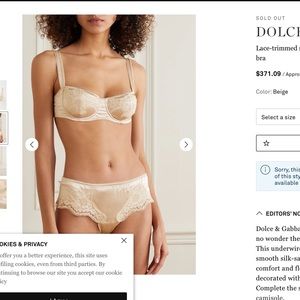 Dolce and Gabbana lace bra